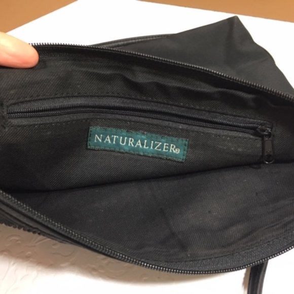 Naturalizer Black Geometrically Designed Crossbody Shoulder Bag - Picture 9 of 11